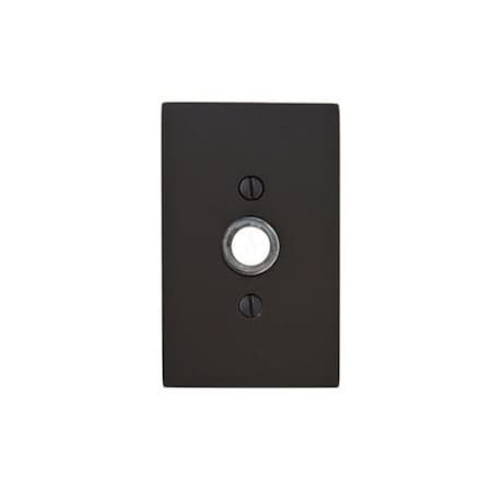 Patioplus Doorbell Button Modern Rectangular Rose, Flat Black PA3841173